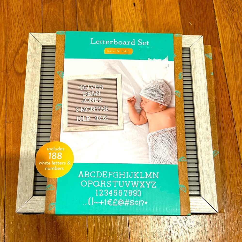 Letterboard set for new baby! 👶🏼